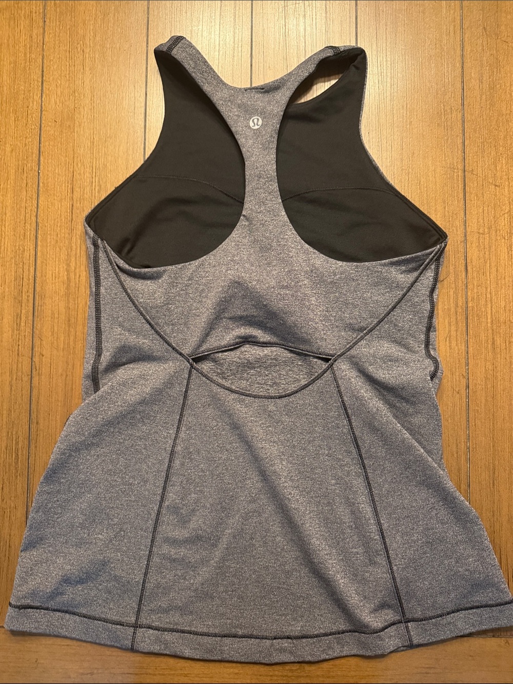 lululemon athletica Heather Gray High-Neck Sports Tank Top